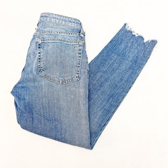 Rag & Bone Dre Low-Rise Slim Boyfriend Raw Hem Denim Jeans Size 26 - Picture 9 of 9